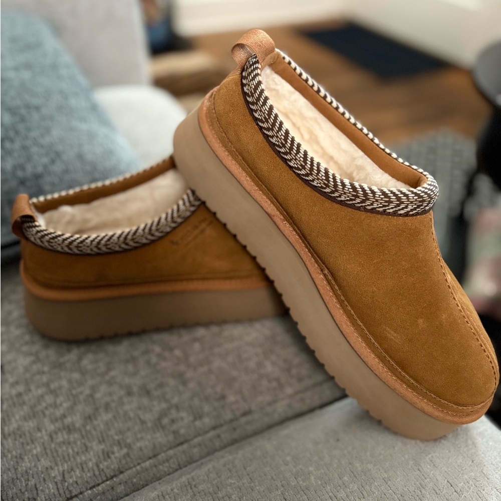 Cozy Tan Slip-On Women's Shoes
